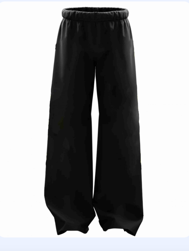 Unisex Baggy Printed Pants Casual Streetwear French Terry