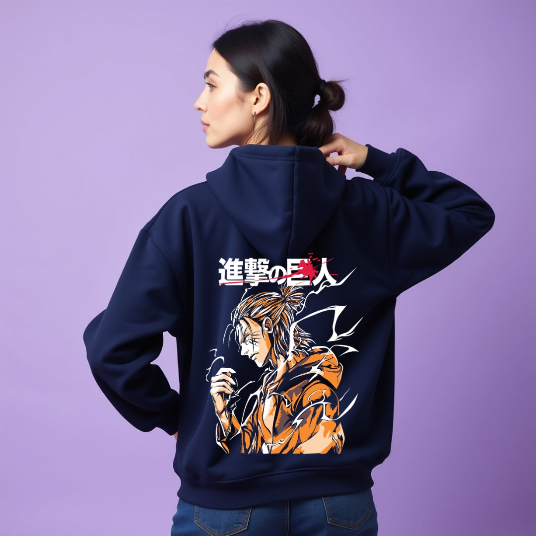 AKUNA: Back Printed Hoodie Unisex(navy blue)