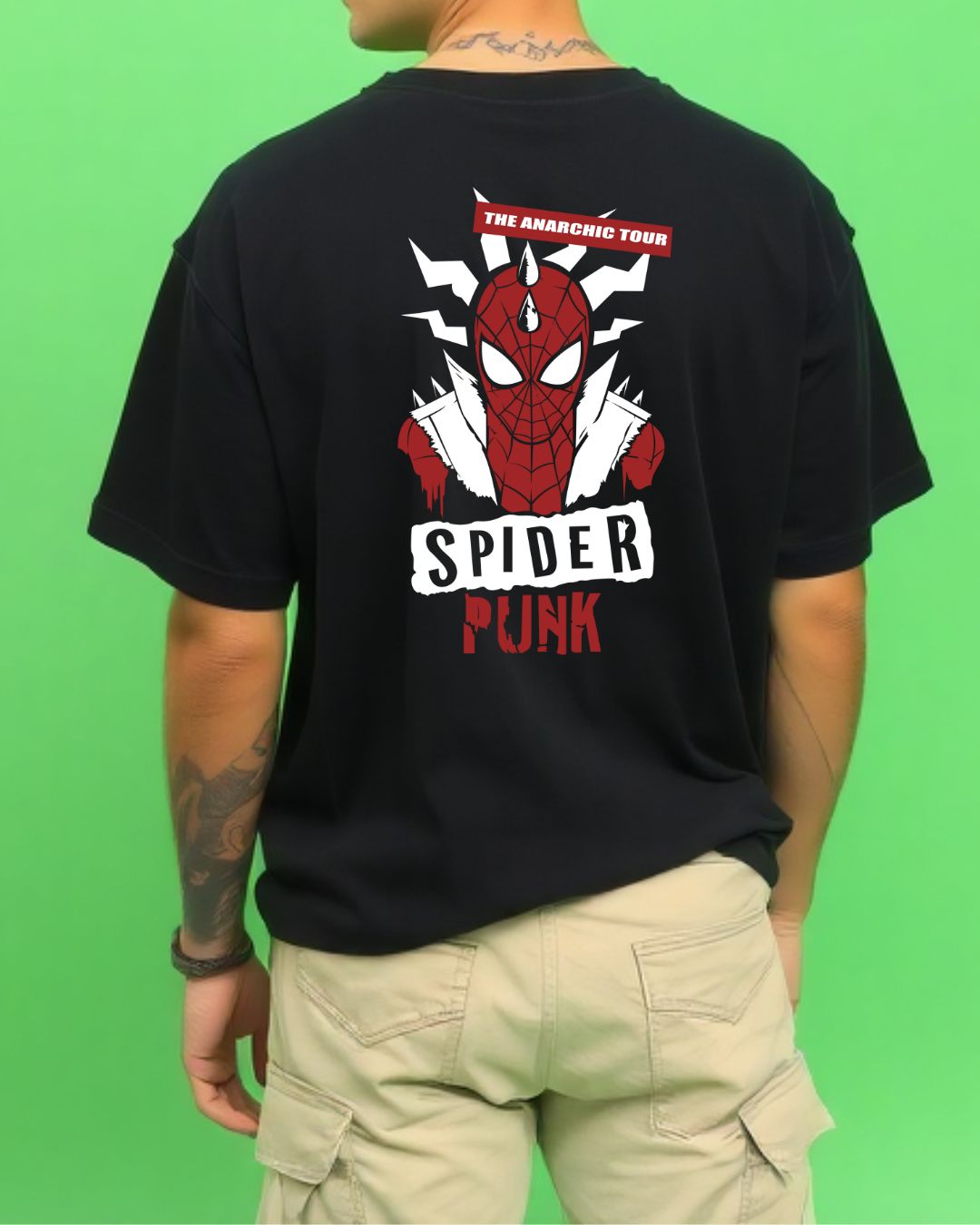 SPIDER MAN: Back Printed Classy Tshirt Unisex