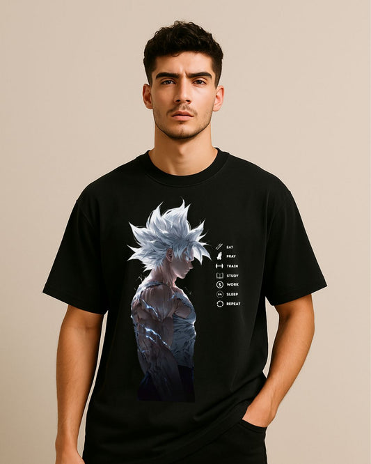 "Grind Mode: Ultra Instinct Oversized Tee"