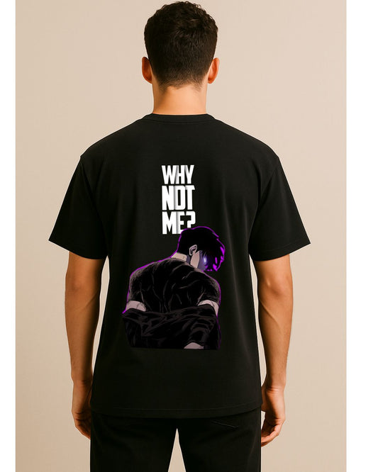 Why Not Me? Oversized Anime T-Shirt